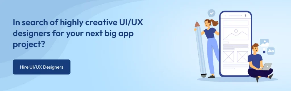 hire UI UX designers banner