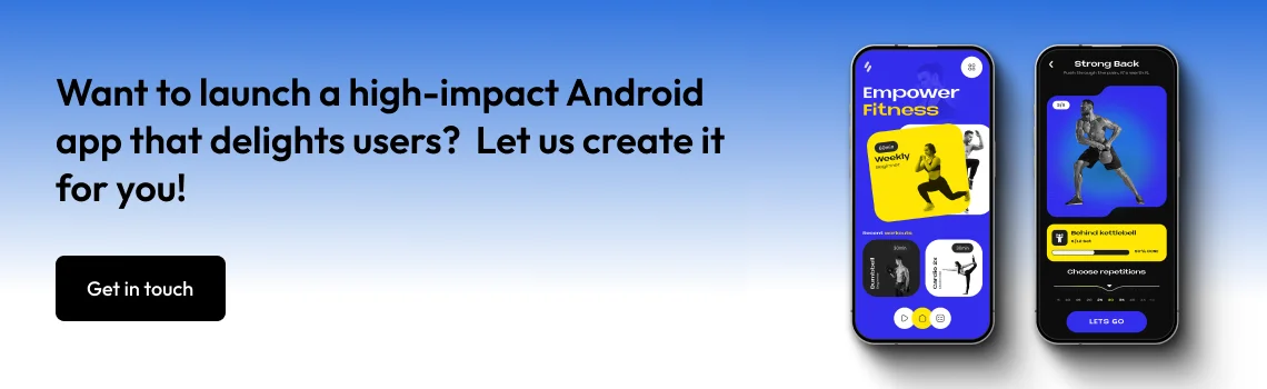 Android app cta