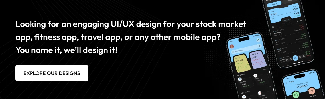 ui ux design for your stock market app cta