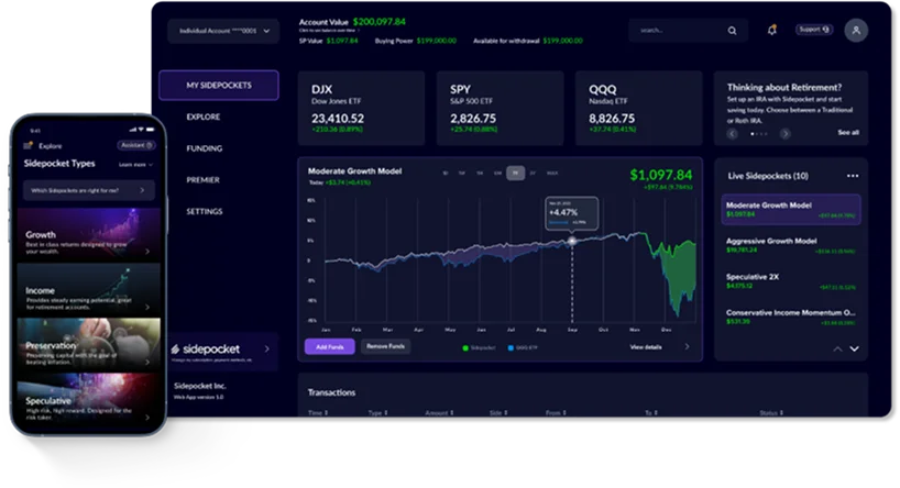 sidepocket dashboard