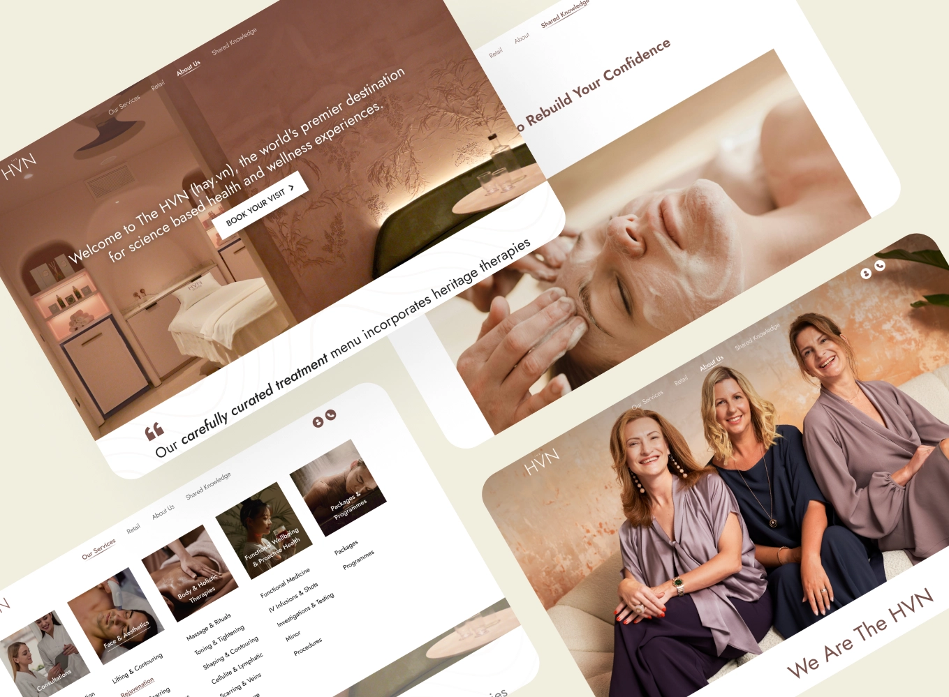 The Impact wellness website design