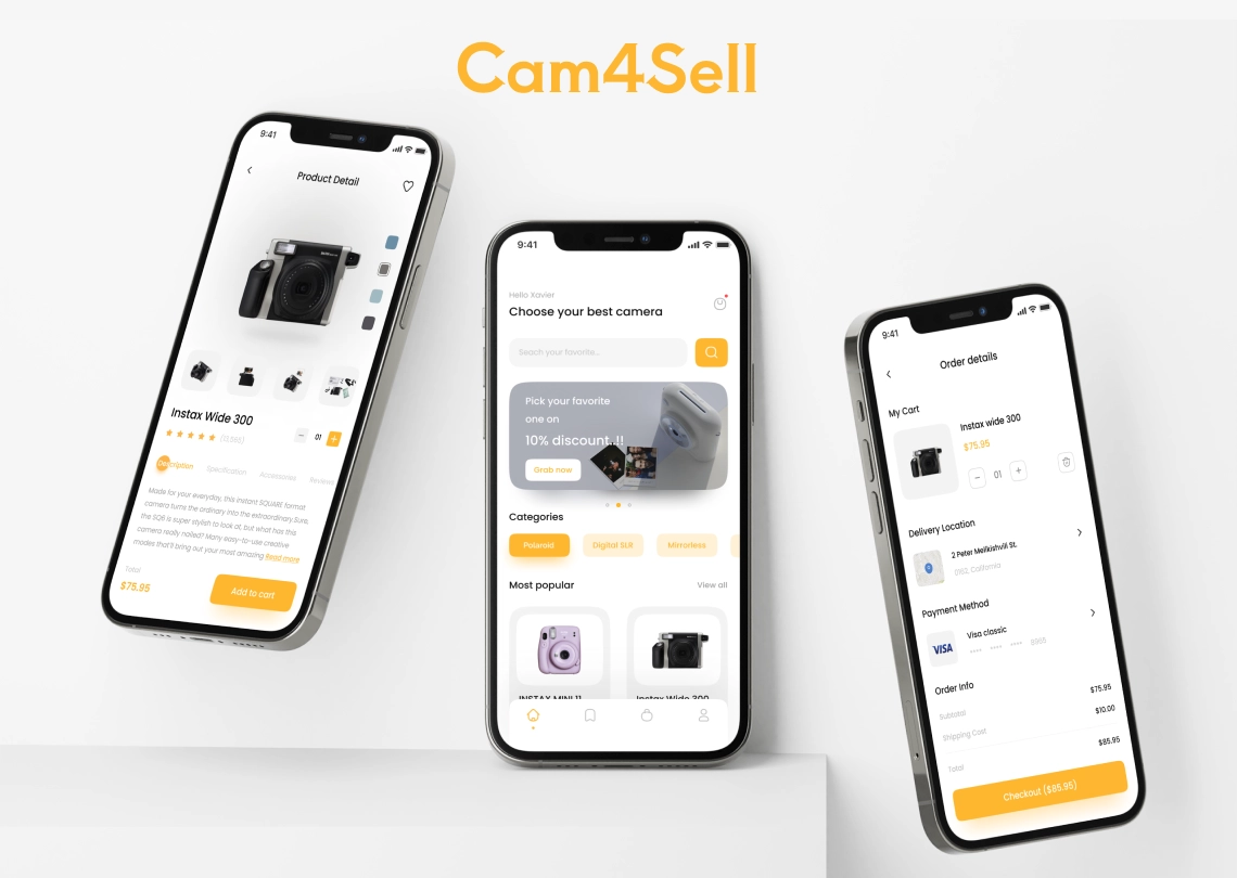 ecommerce camera store app